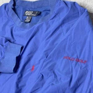 Vintage Ralph Lauren Polo‎ Windbreaker Golf Jacket Mens Large 90s Pullover Logo